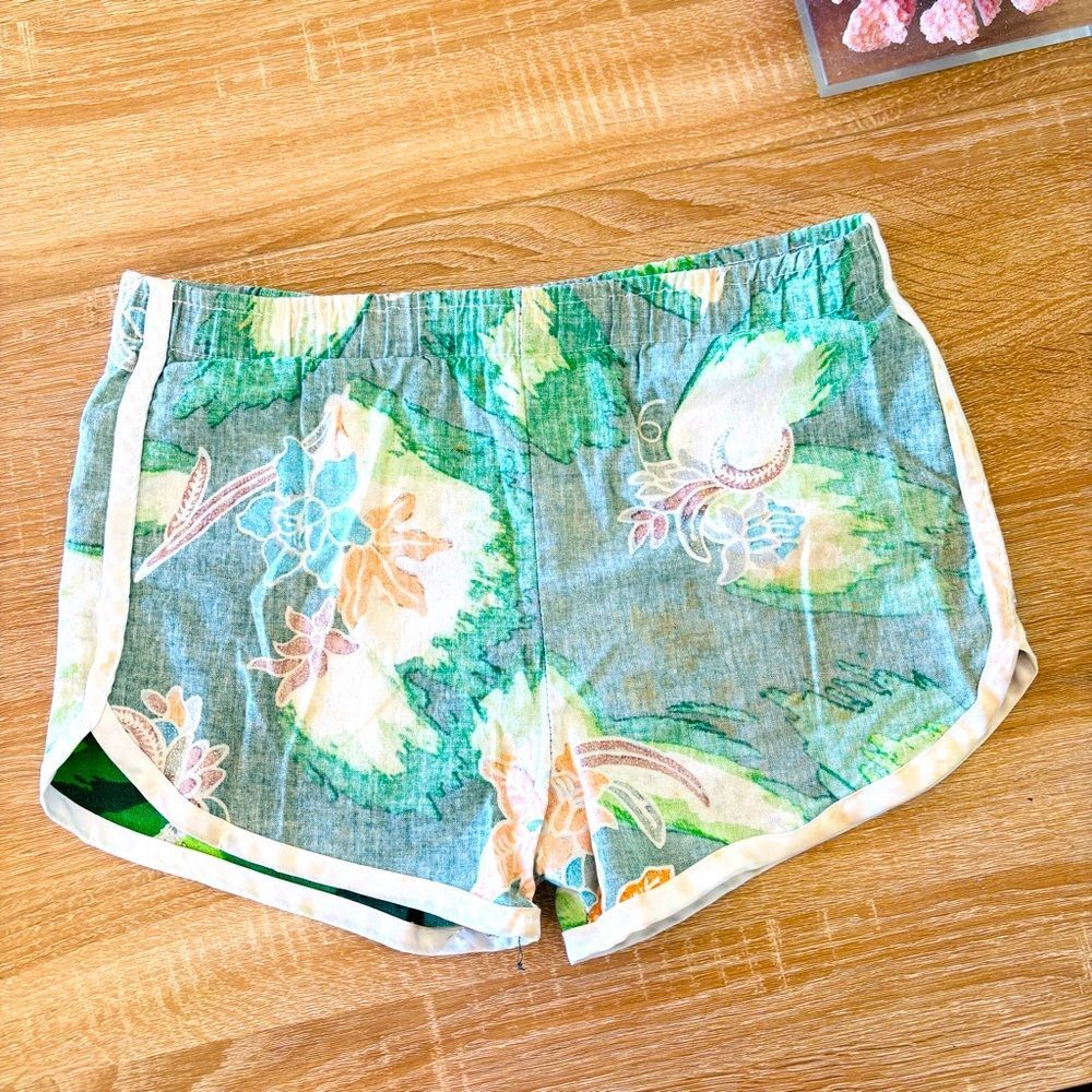 Vintage Hawai’i Floral Cotton Shorts